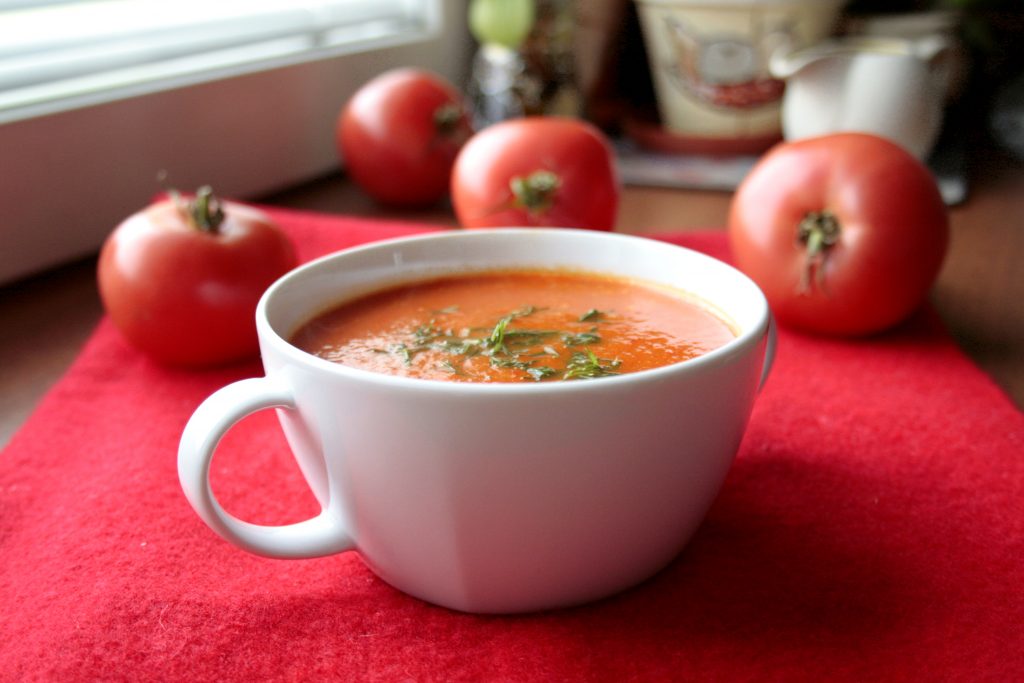 Zupa krem pomidorowo - paprykowa