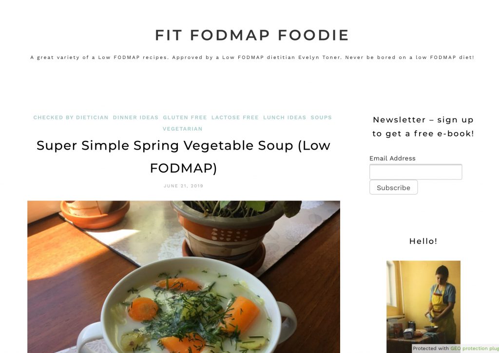 Spring Vegetable Soup Fit FODMAP Foodie