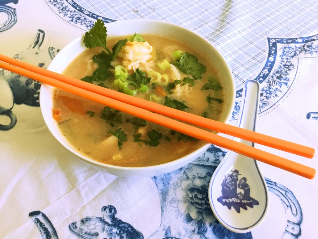 Tajska Zupa z Krewetkami (low FODMAP)