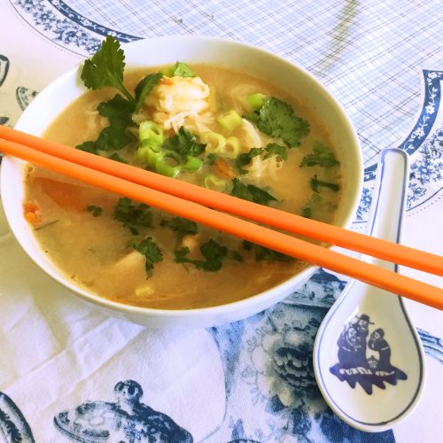 Tajska Zupa z Krewetkami (low FODMAP)